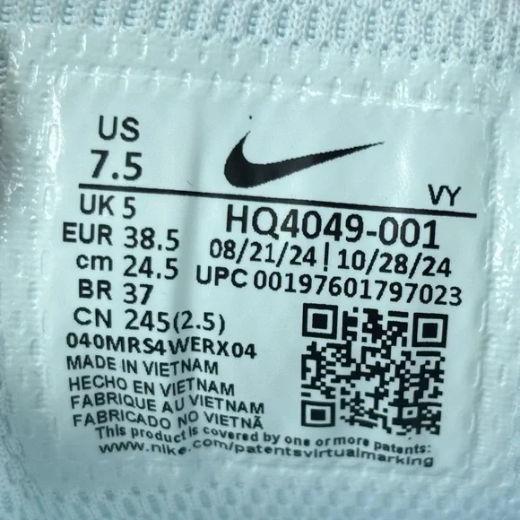 Nike Shox TL 'Metallic Silver Black' NBY Shoe HQ4049-001 Women Size 7.5 NEW - Picture 7 of 8